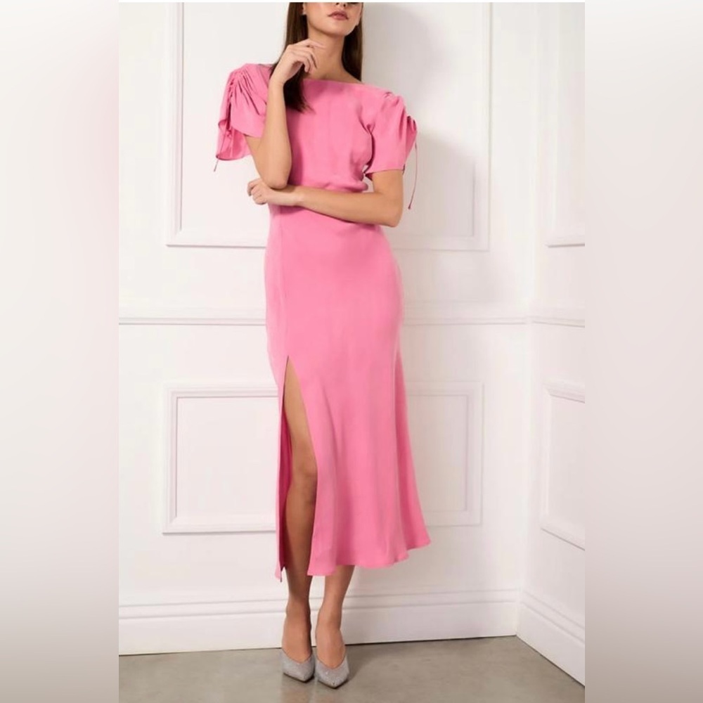 NWT R.G. Kane Victoria dress open back wedding special event midi size large - Picture 1 of 3